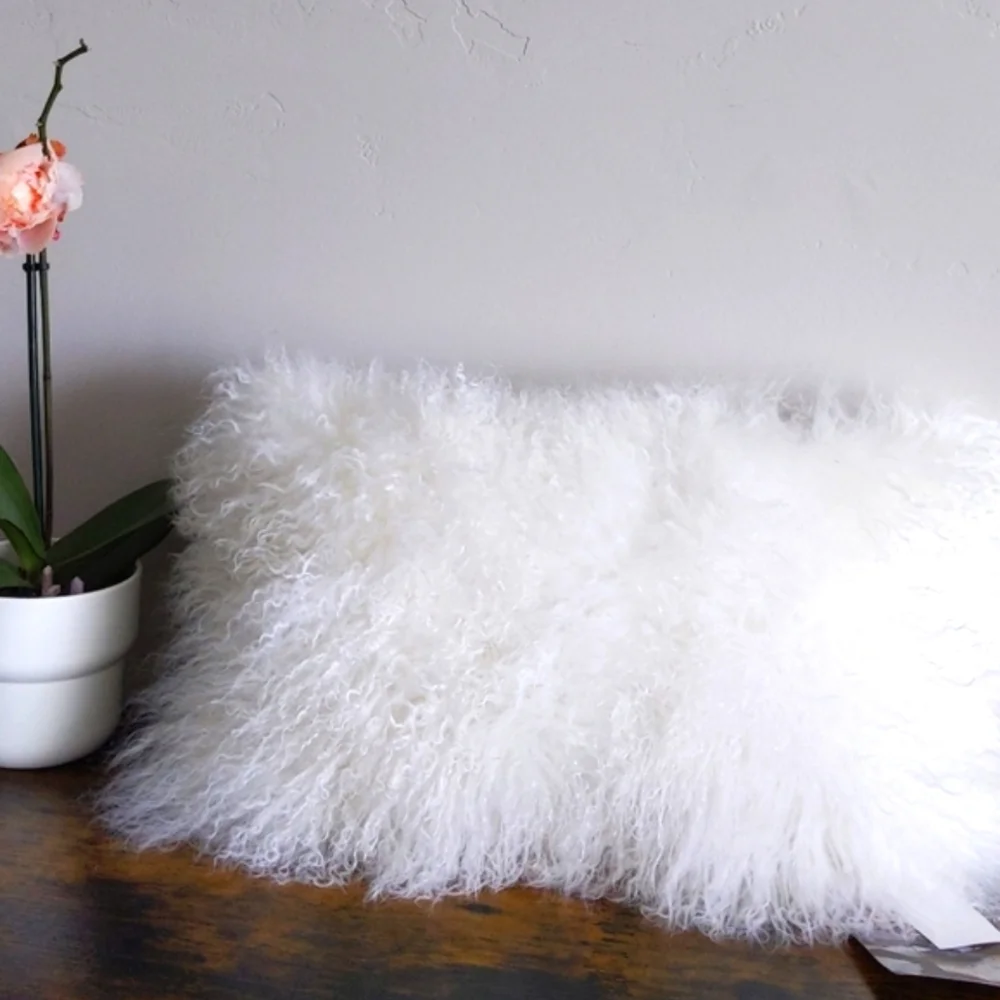 🆕🌿SHEEPSKIN ACCENT PILLOW🌿